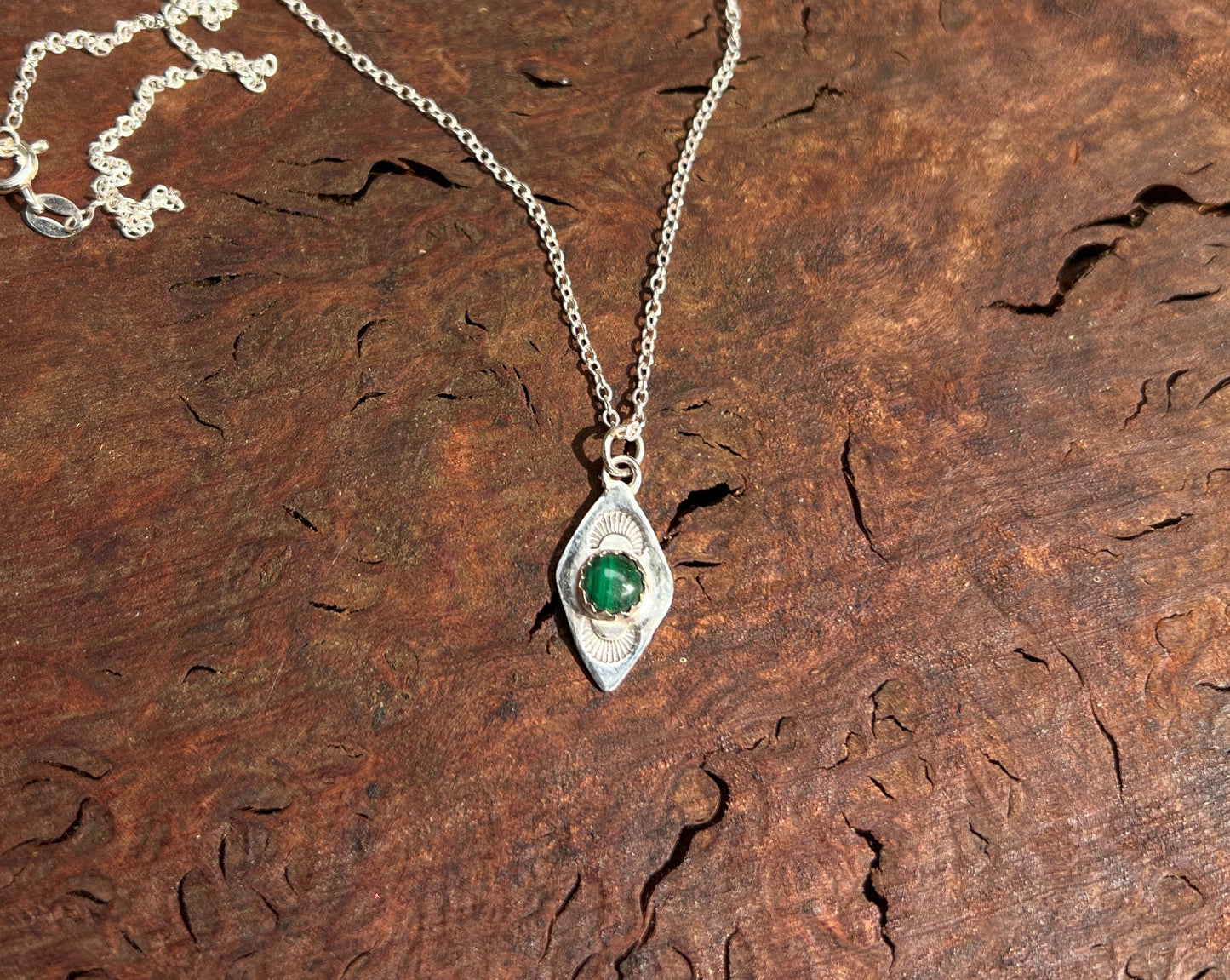 Malachite Charm Necklace