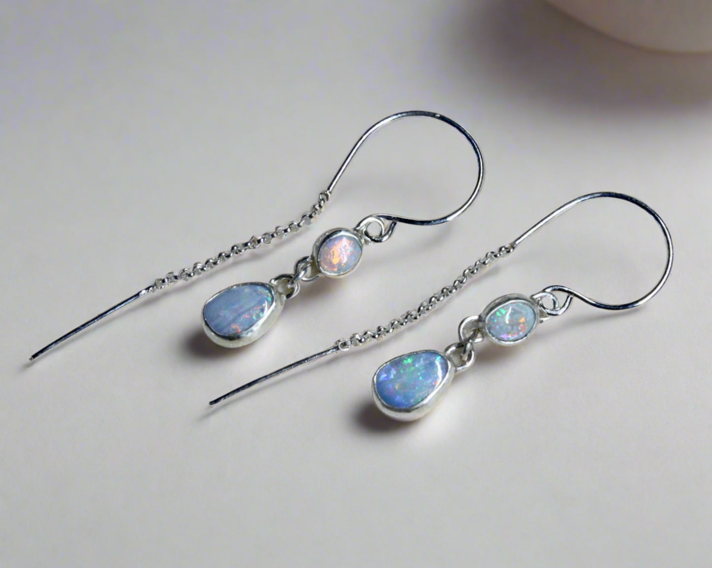 Opal Threader Earrings