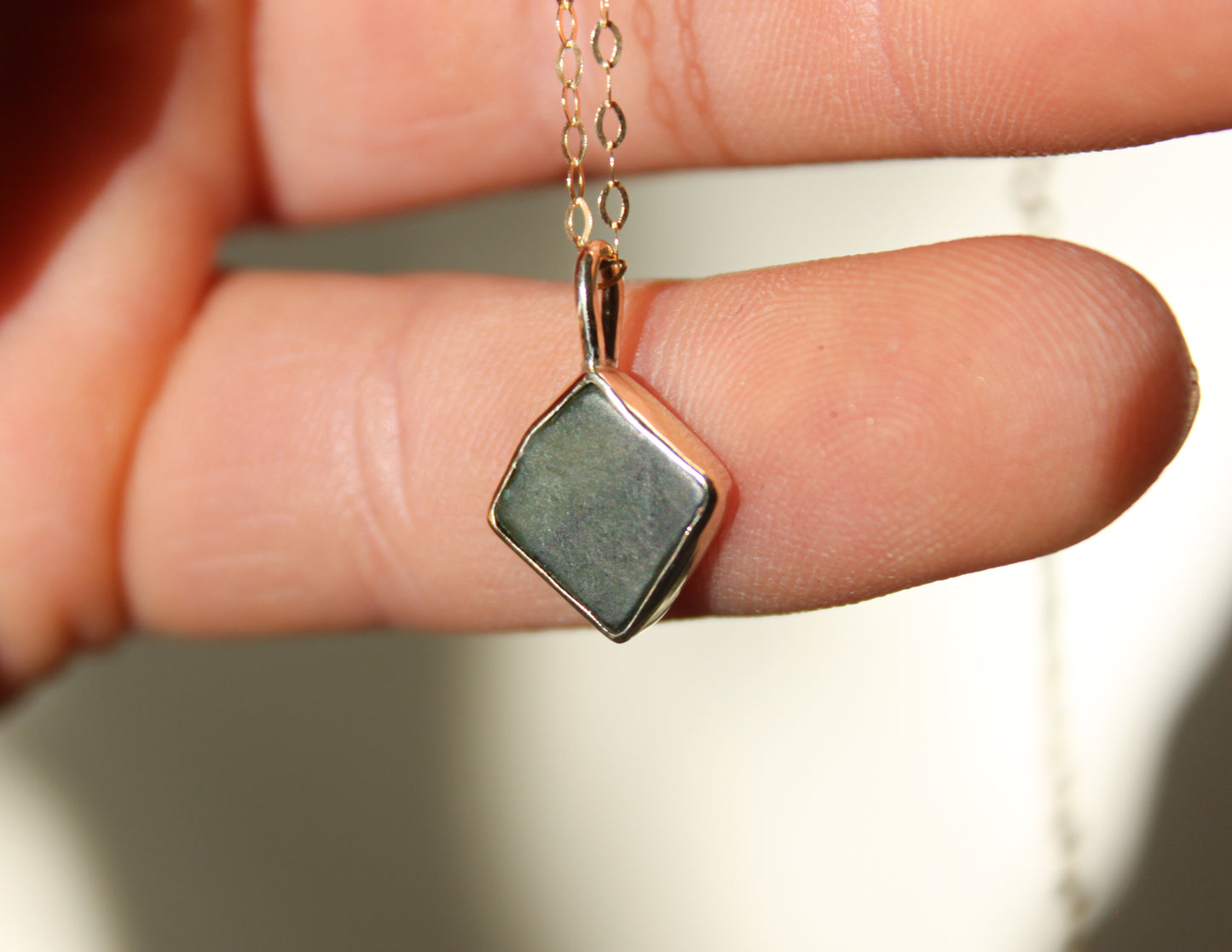 9ct Gold & Jade Necklace