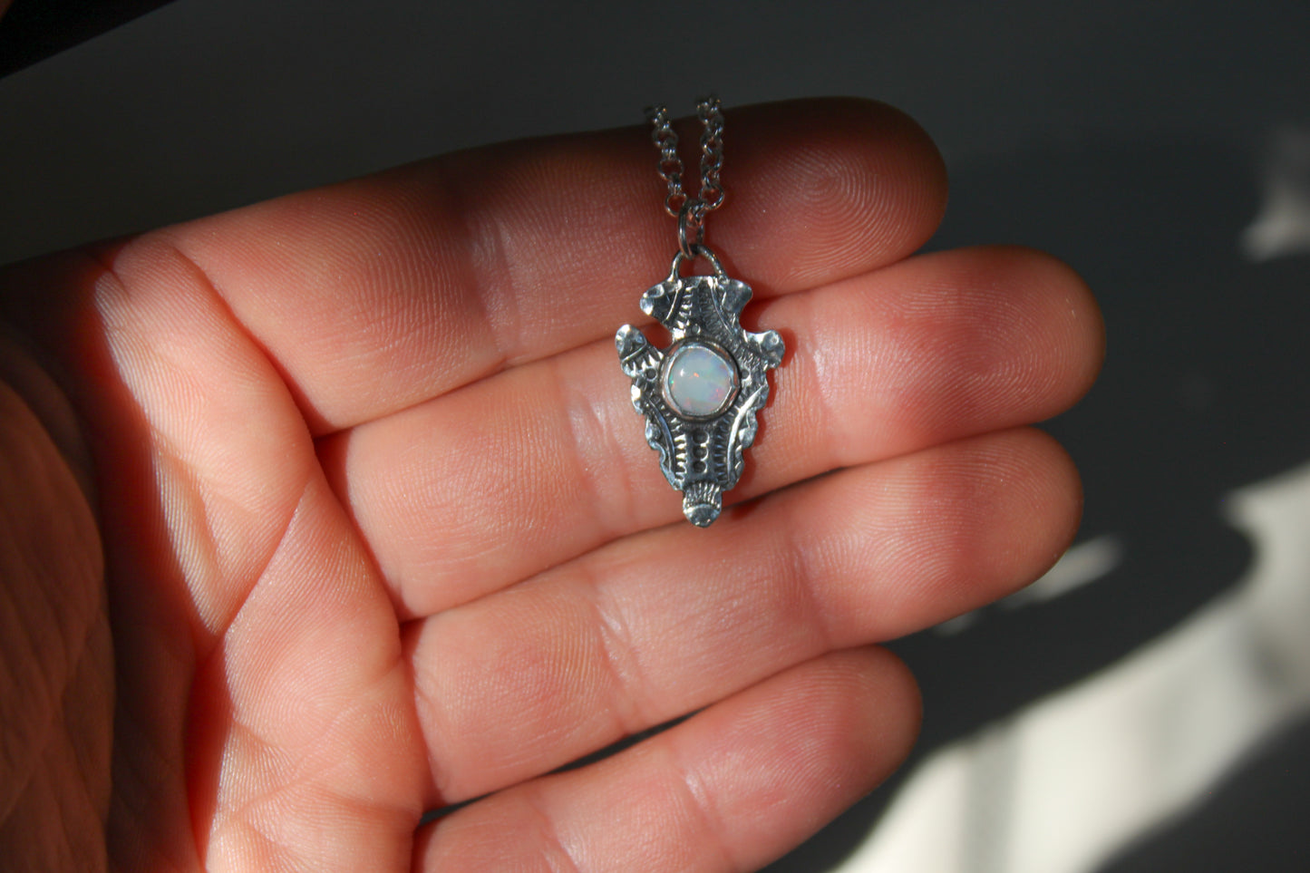 White Cliffs Arrowhead Necklace