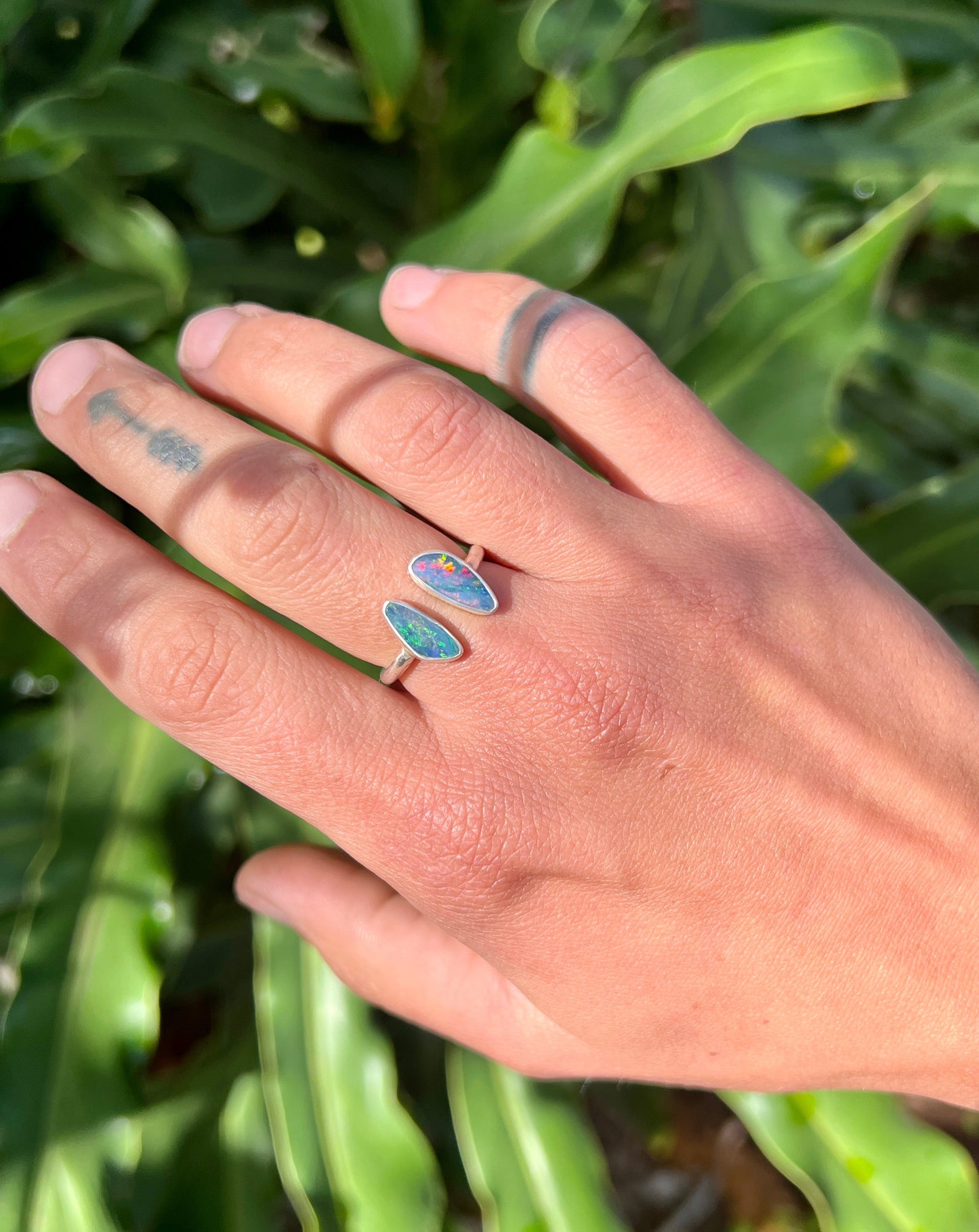 Twin Opal Ring {sz.6.5)