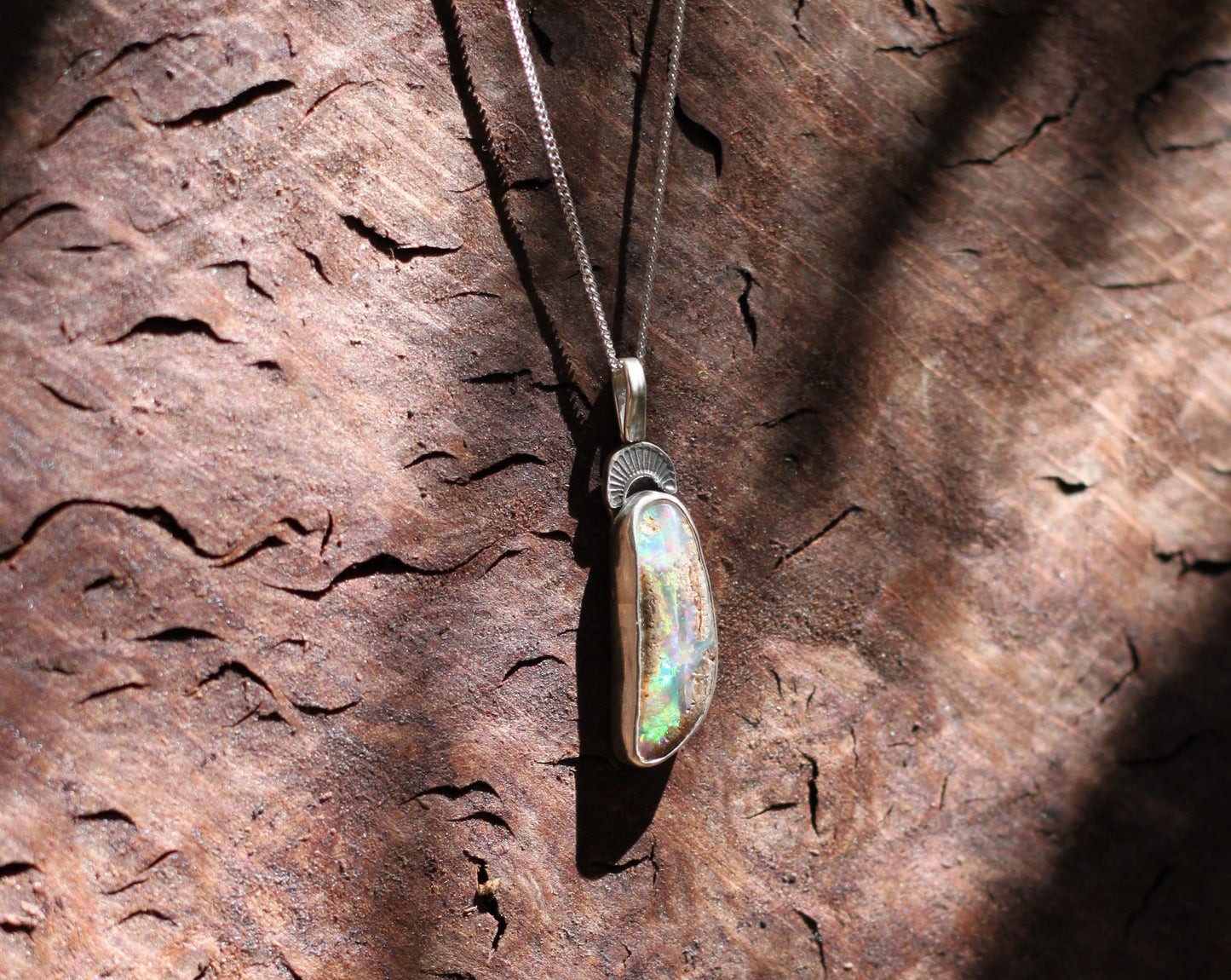 Pipe Opal Necklace