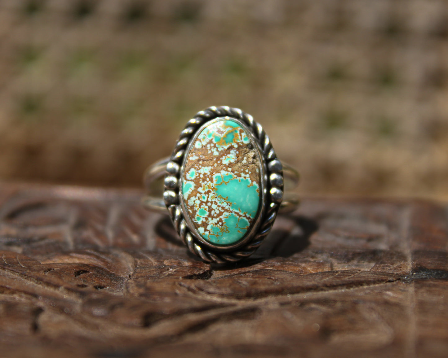Sea Green Royston Ring {sz.9}