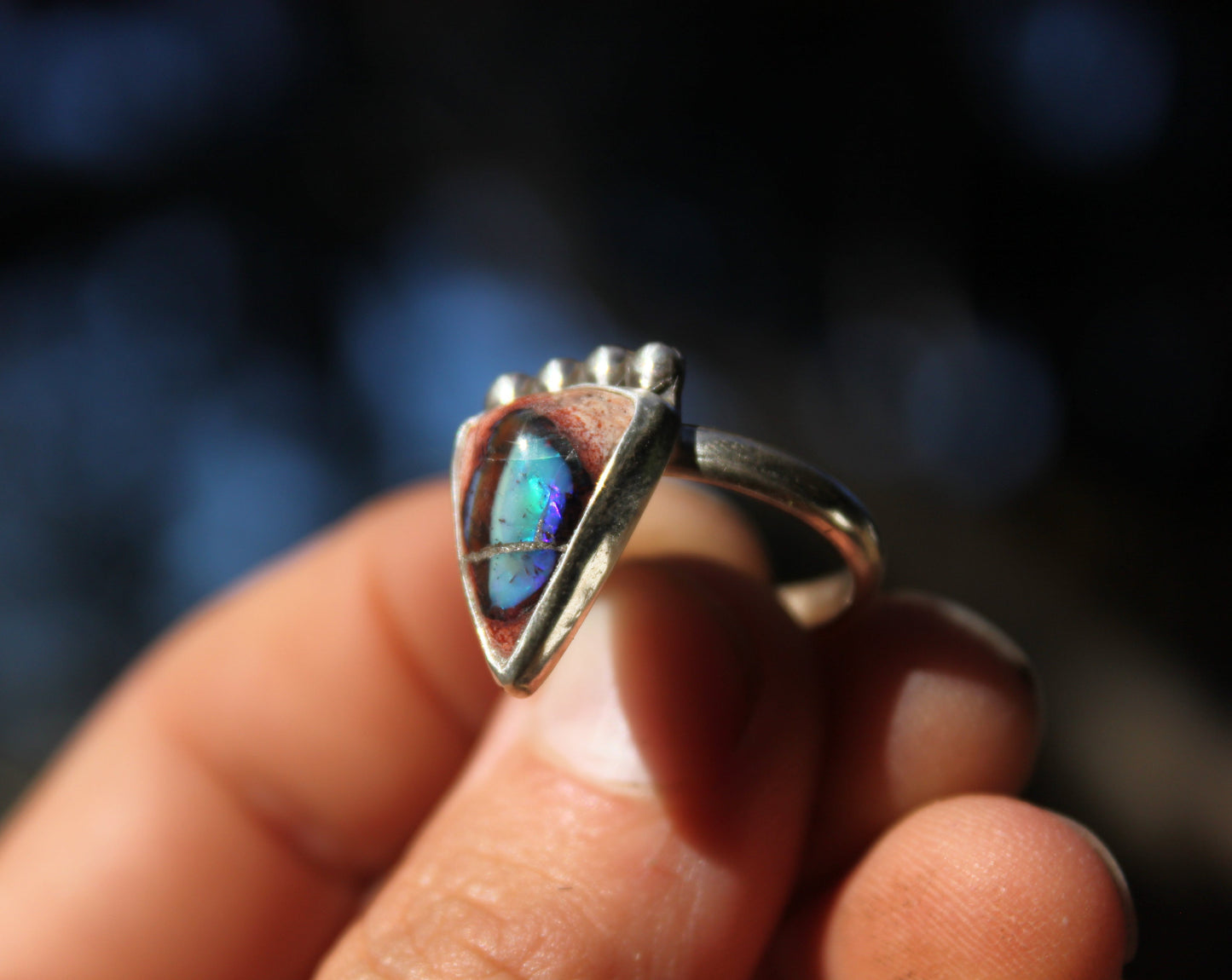 Kintsugi Opal Ring {sz.8}