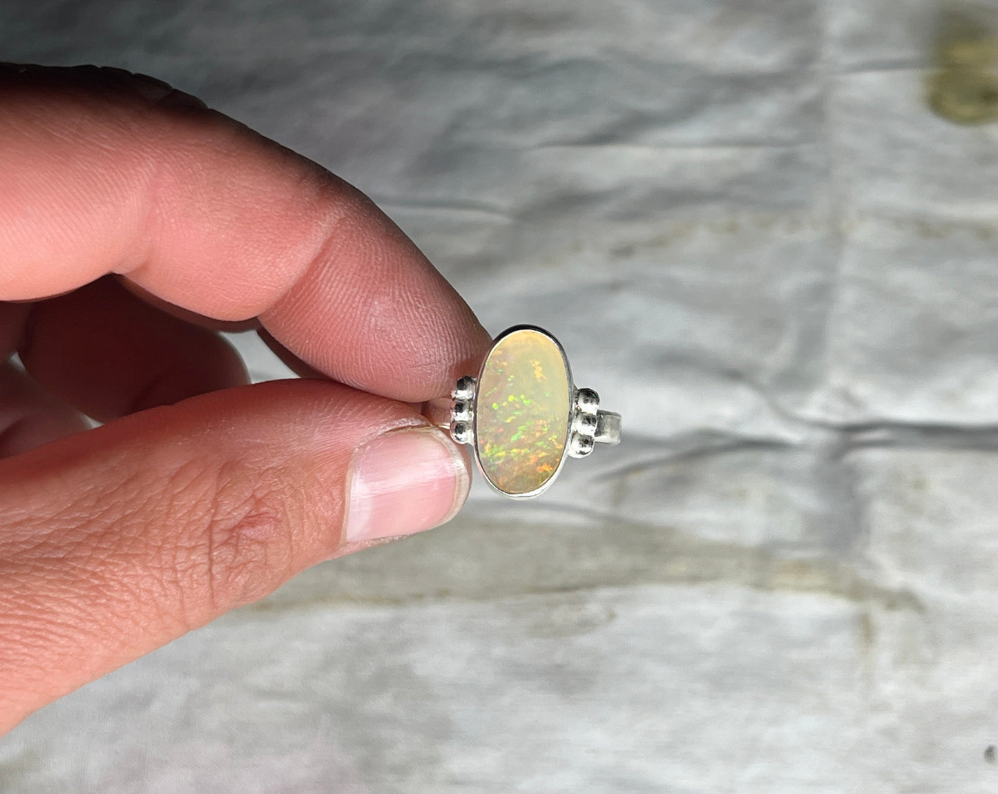Australian Opal Ring {sz.7.5}