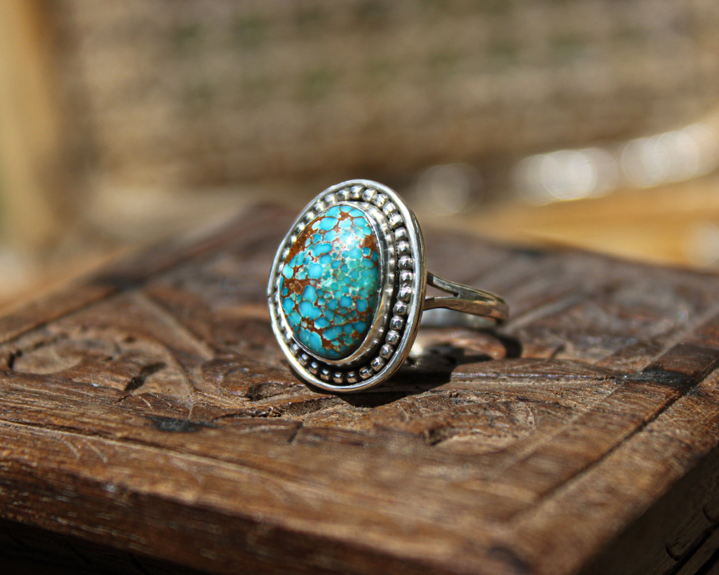 Pacific Blue Royston Ring {sz.8}