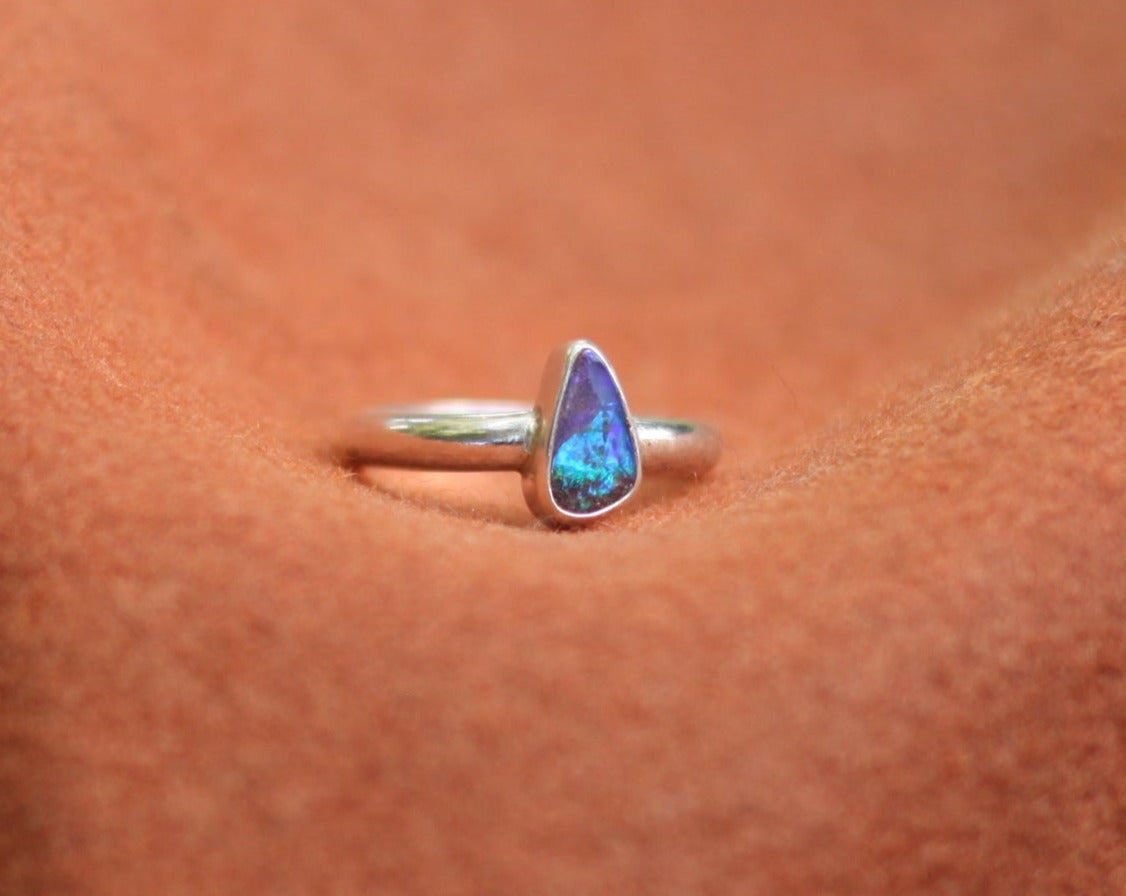 Boulder Opal Ring {sz.6.75}