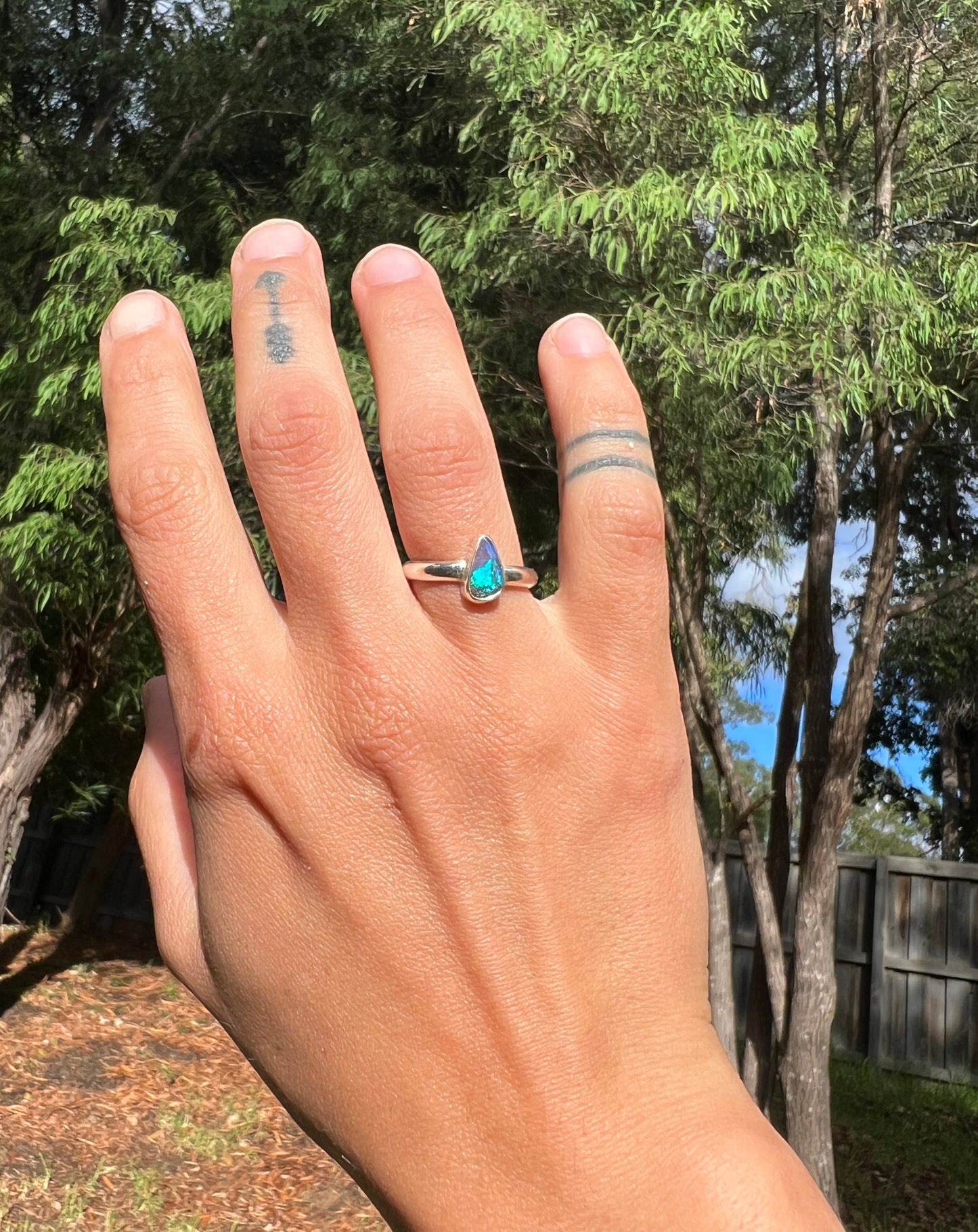 Boulder Opal Ring {sz.6.75}