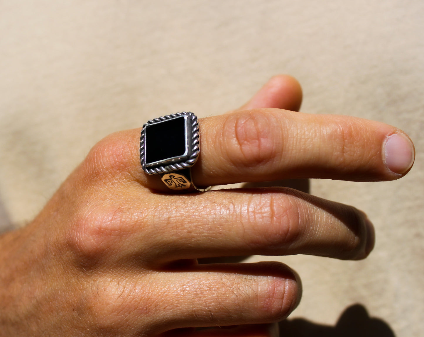 Onyx Thunderbird Ring {sz.12}