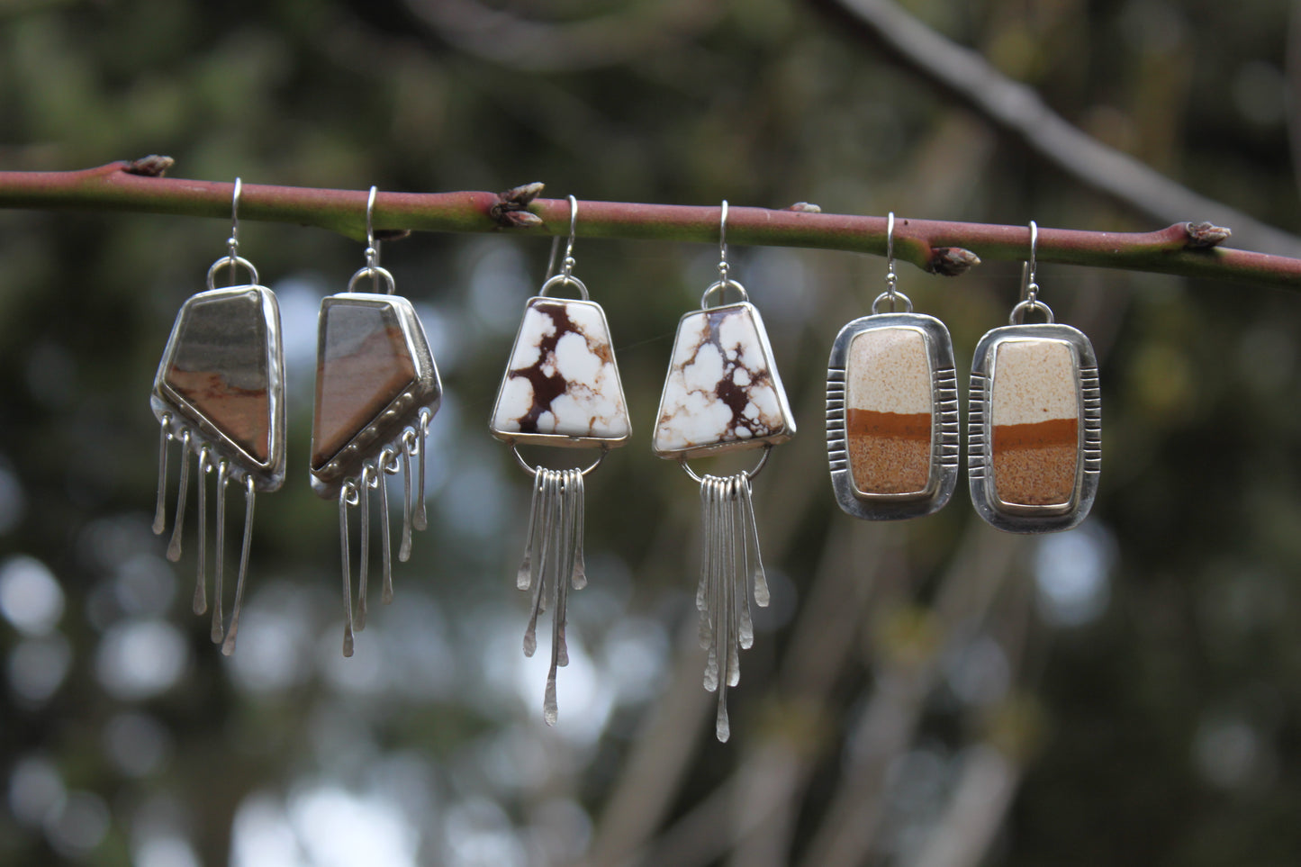 Polychrome Fringe Earrings