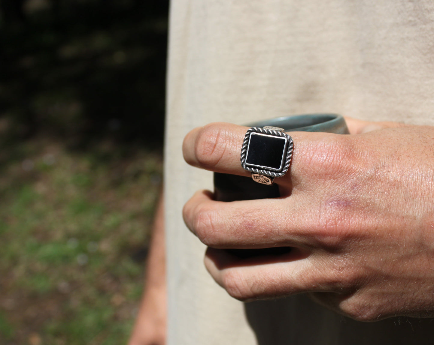 Onyx Thunderbird Ring {sz.12}