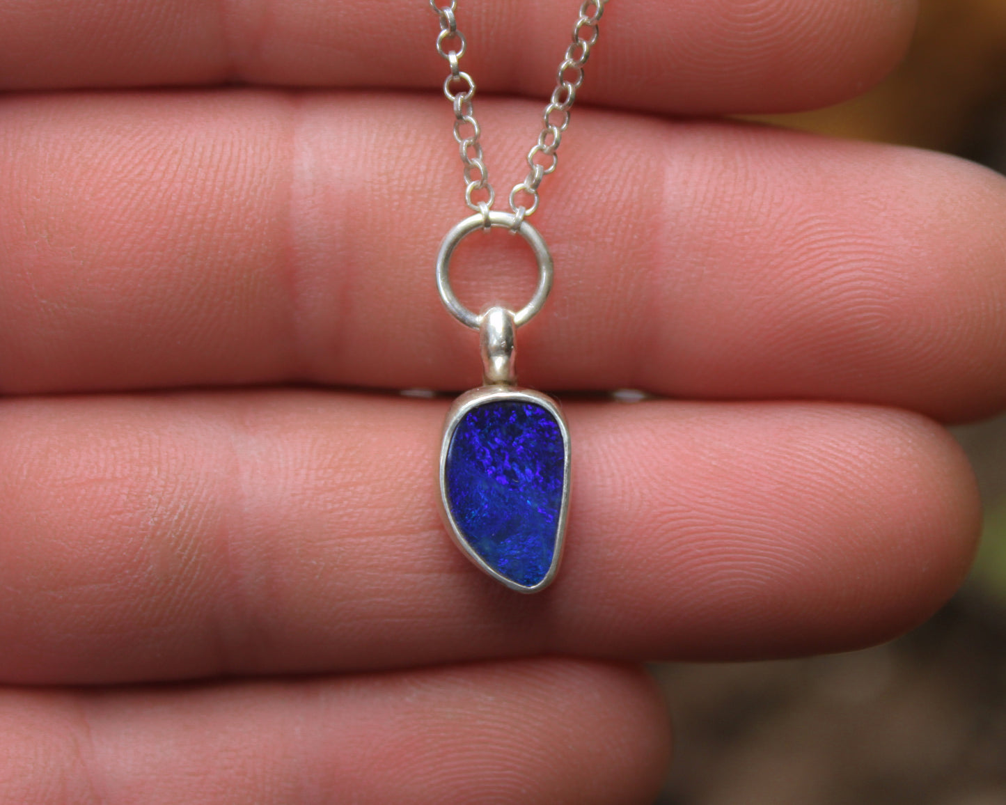 Australian Blue Opal Necklace