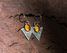 Load image into Gallery viewer, Amber Trinity Earrings
