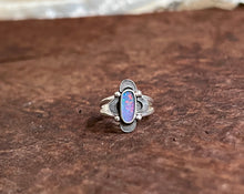 Load image into Gallery viewer, Stamped Opal Ring {sz.6.75/7}
