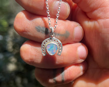 Load image into Gallery viewer, Lucky Horseshoe Opal Necklace
