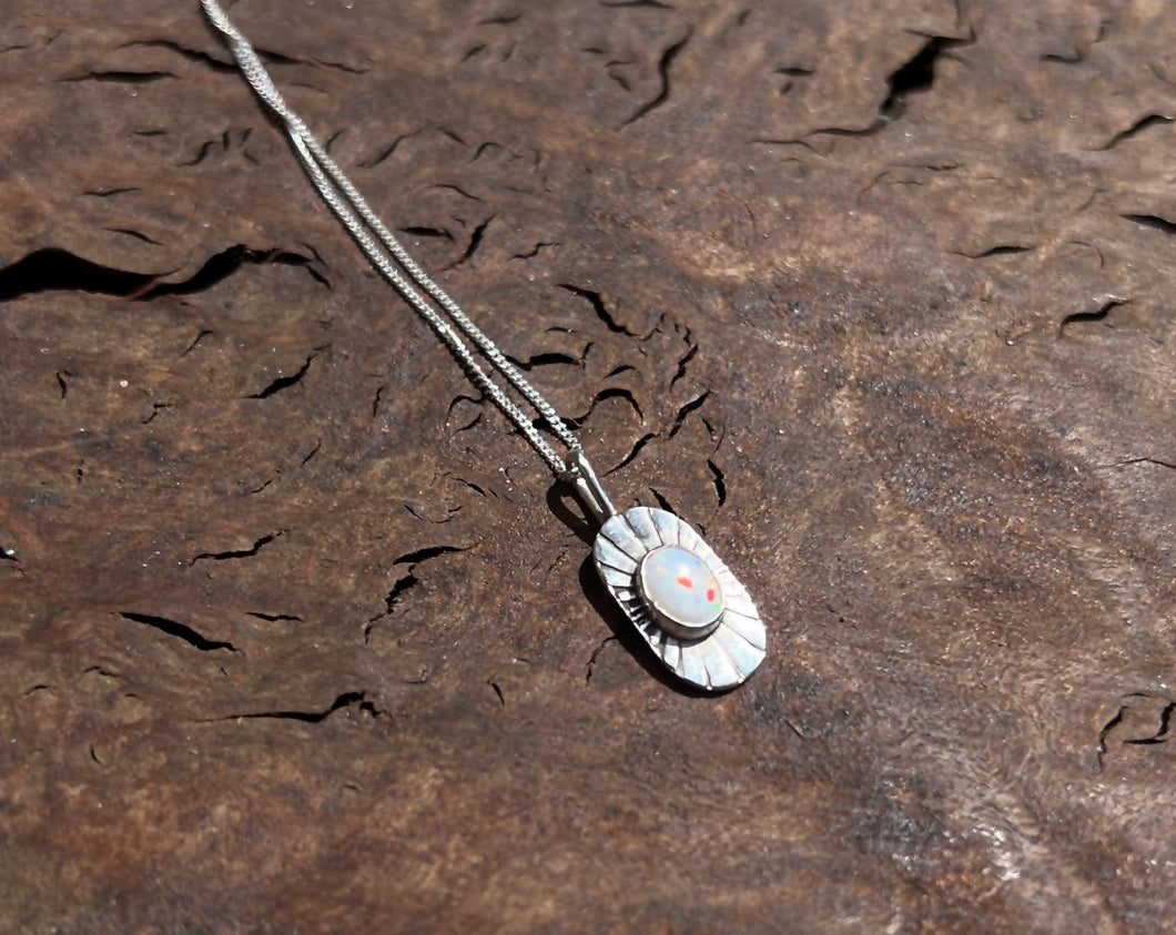 Opal Sunbeam Necklace