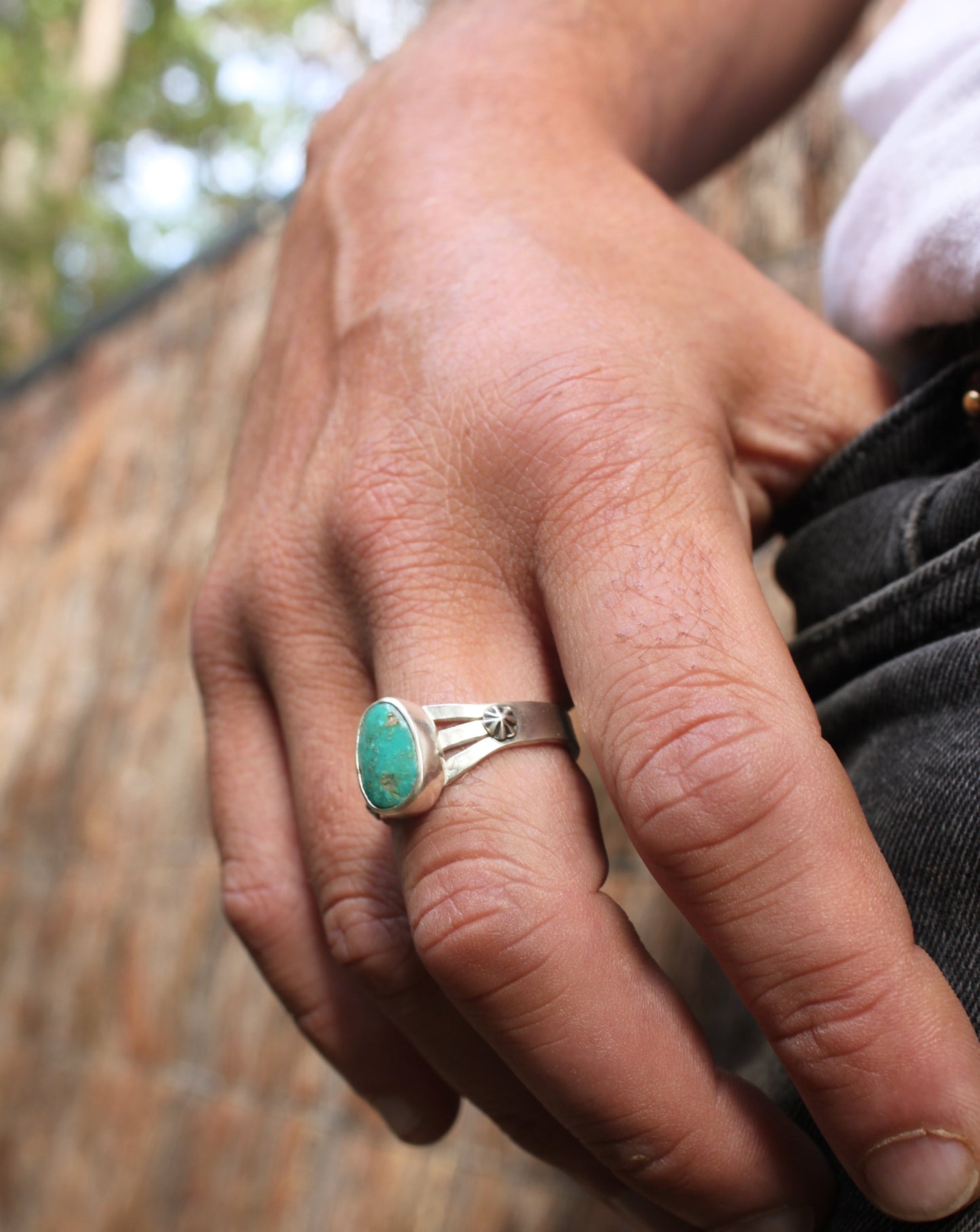 Turquoise Stud Ring {sz.12}