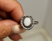 Load image into Gallery viewer, Opal Horseshoe Ring {sz.7.5}
