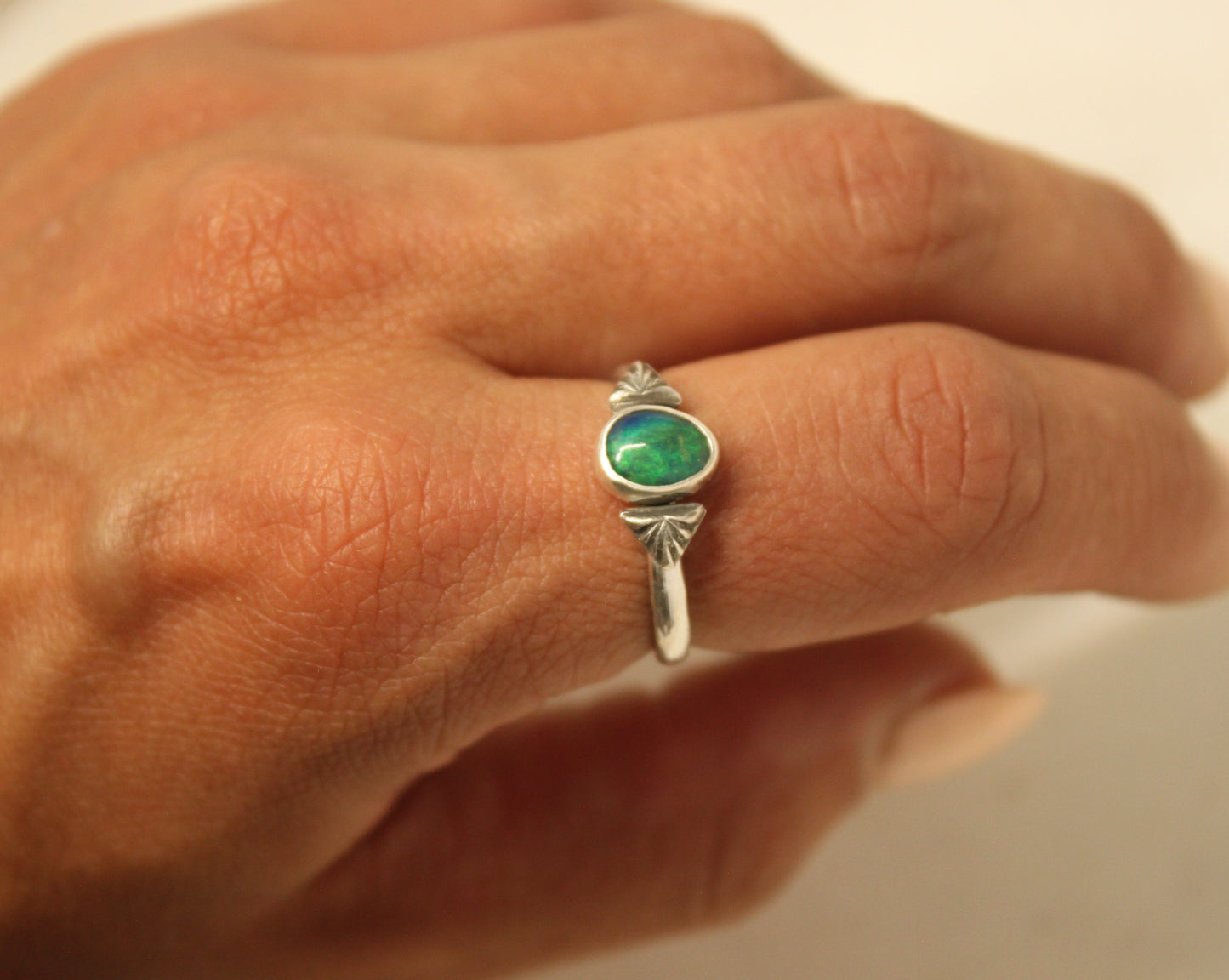 Green Opal Ring {sz.8.25}