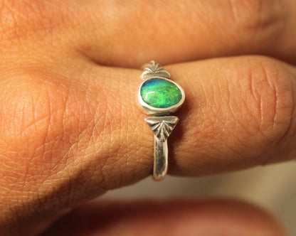 Green Opal Ring {sz.8.25}