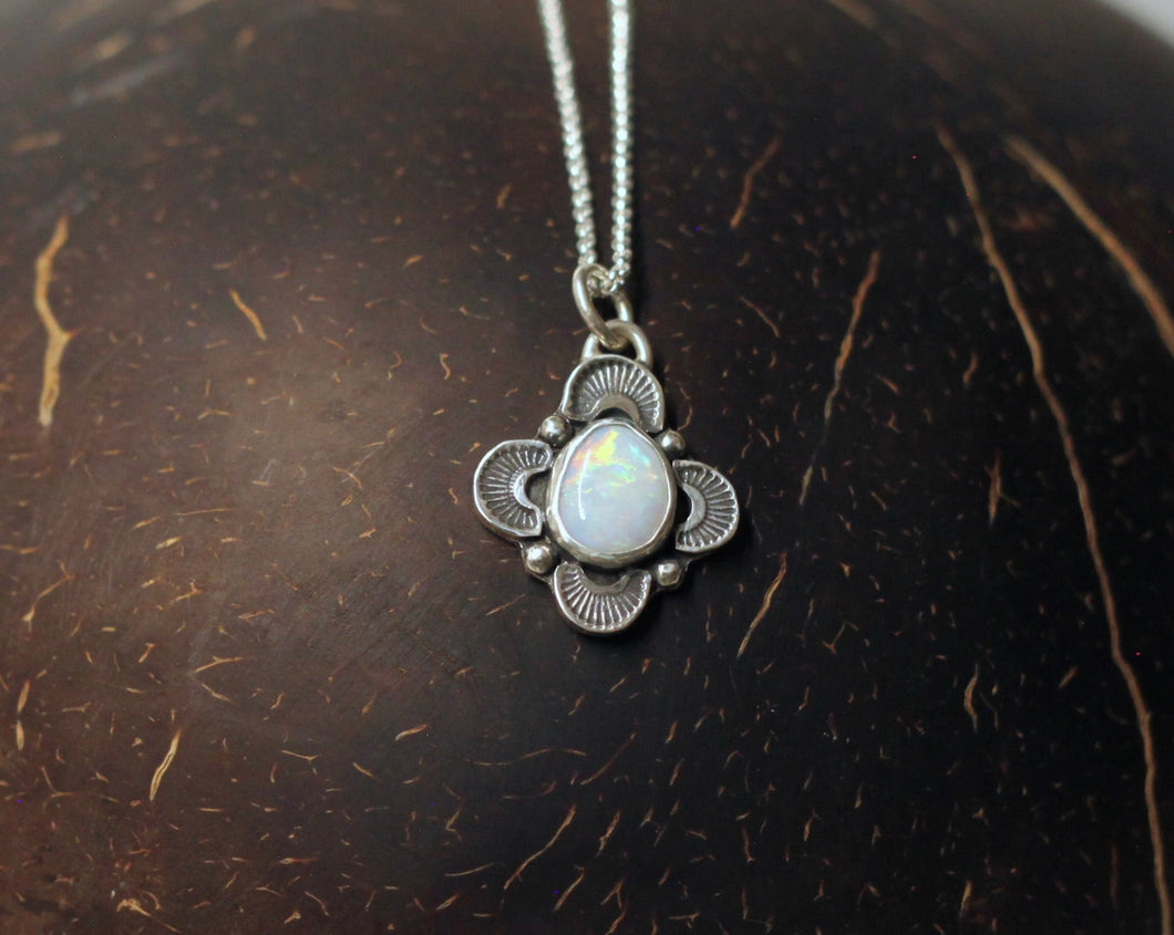 Petunia Opal Necklace