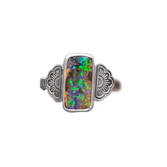 Boulder Opal Cloud Ring {sz.8.75}