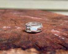 Load image into Gallery viewer, White Cliffs Stacking Rings {sz.8.5}
