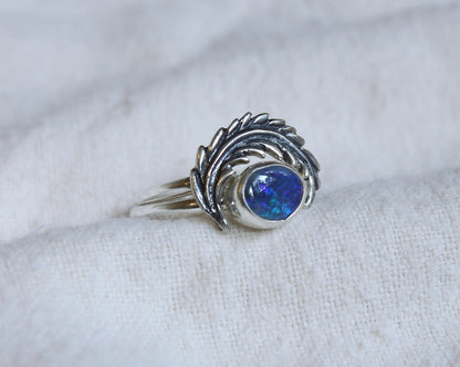 Lightning Ridge Stacking Rings {sz.8.75}