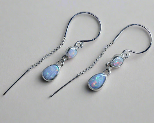 Opal Threader Earrings
