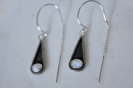 Opal Threader Earrings