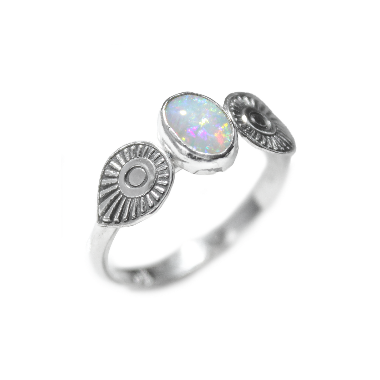 Crystal Opal Ring {sz.7.25}