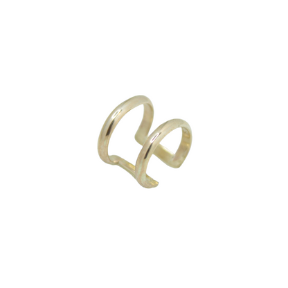 9ct Gold Double Band Ear Cuff