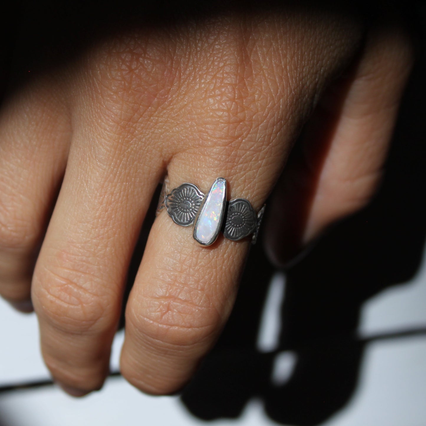 Heliobloom Opal Ring {sz.8.5}