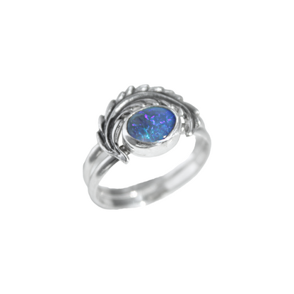 Lightning Ridge Stacking Rings {sz.8.75}