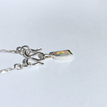 Opal 'M' Clasp Necklace