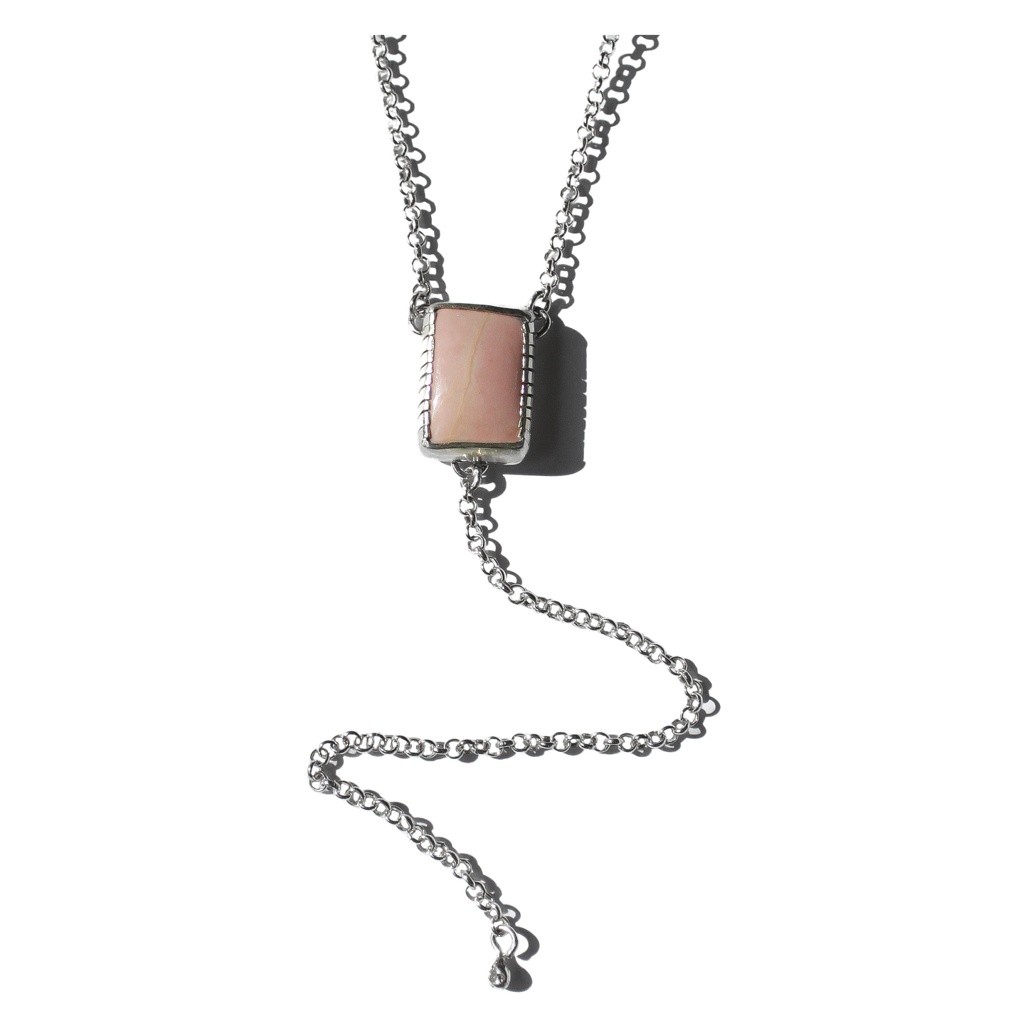 Peruvian Pink Lariat Necklace