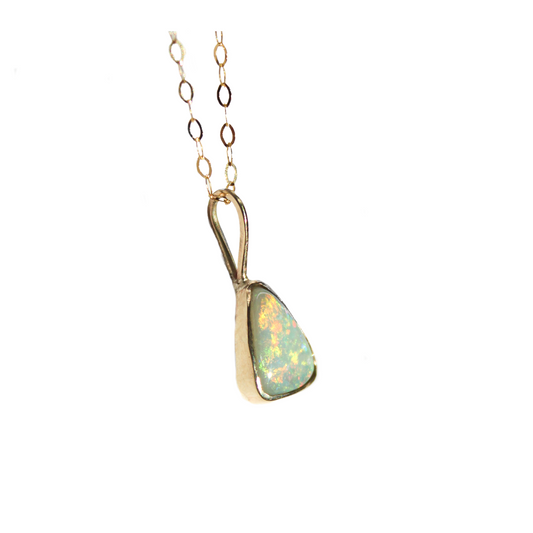 9ct Gold & Opal Necklace