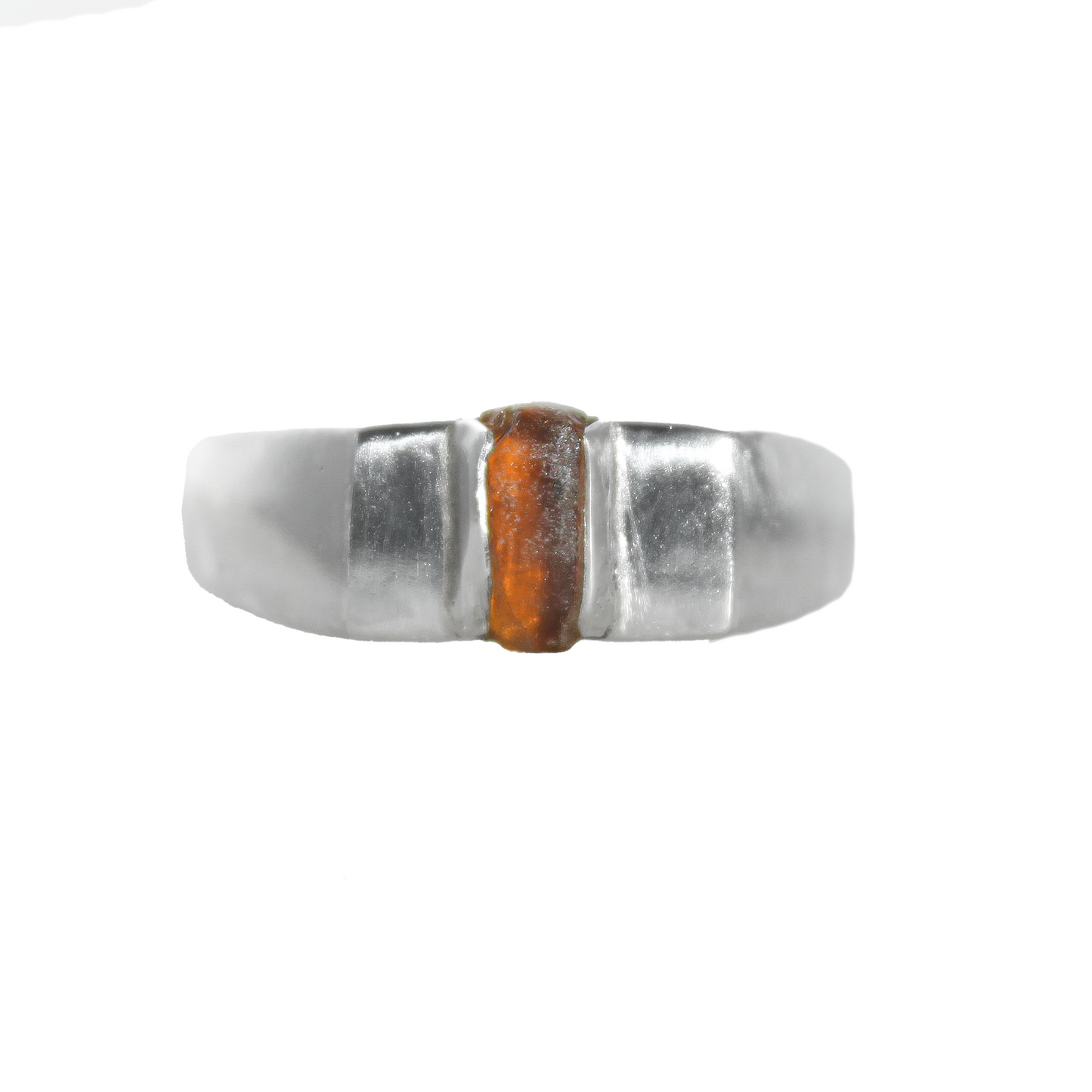 Chunky Signet Sea Glass Ring {sz.9.5}