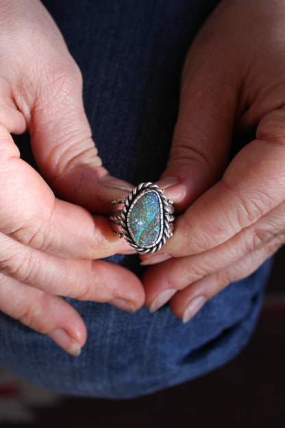 Boulder Opal Ring {sz.9}