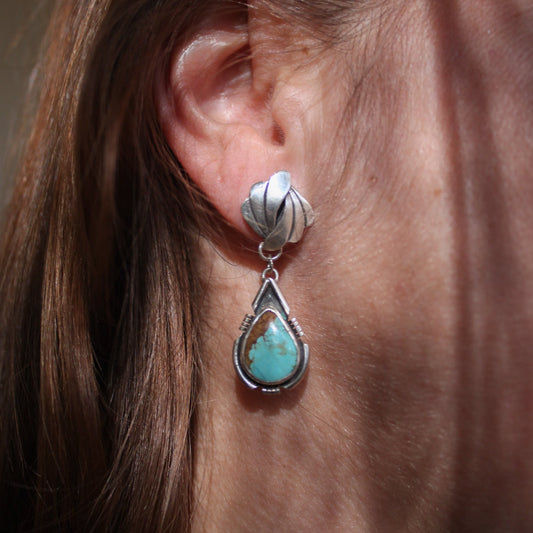 No. 8 Turquoise Earrings