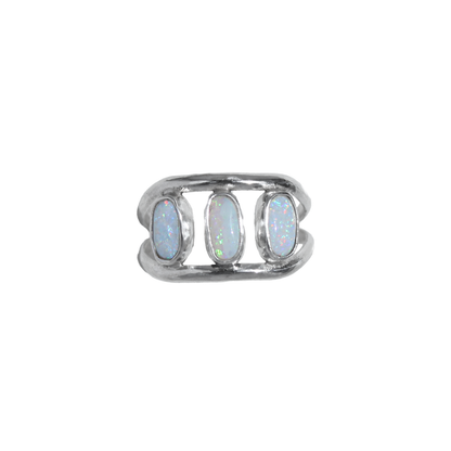 Triple Opal Ring {sz.8.5}
