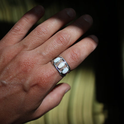 Triple Opal Ring {sz.8.5}