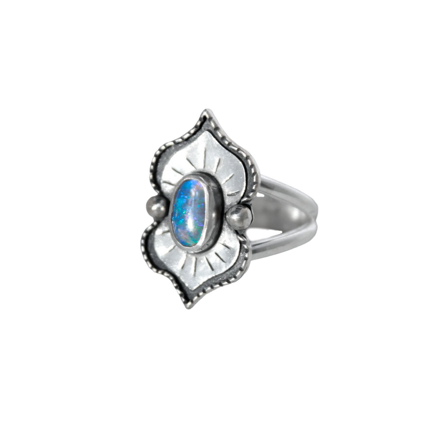 Lotus Opal Ring {sz.7.75}
