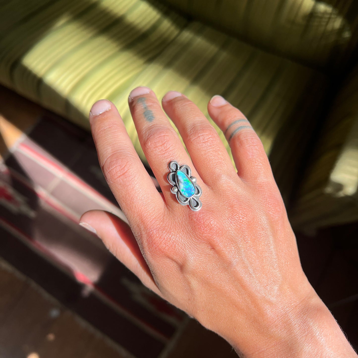 Boulder Opal Ring {size made to order}