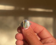 Load and play video in Gallery viewer, Boulder Opal Cloud Ring {sz.8.75}

