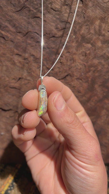 Pipe Opal Necklace