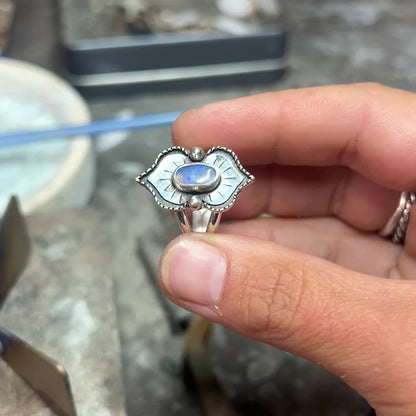 Lotus Opal Ring {sz.7.75}