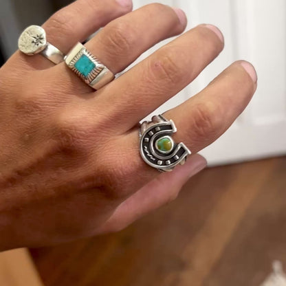 Lucky Horseshoe Ring {sz.8.75}