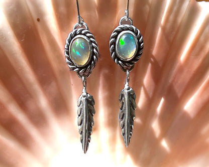 Ethiopian Opal Earrings