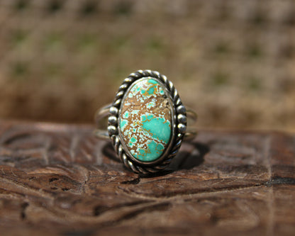 Sea Green Royston Ring {sz.9}